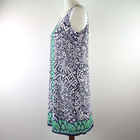 Lilly Pulitzer Florin Sleeveless V-Neck Dress Bright Navy Pineapple Party S NWT - Picture 4 of 6